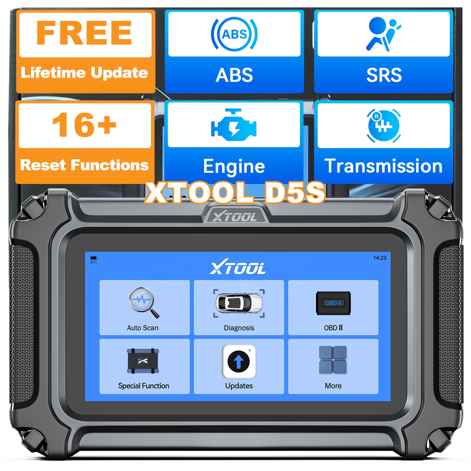 Scanner OBD2 D5S 12V con Aggio - Car Diagnostic Tool recensione e prezzo