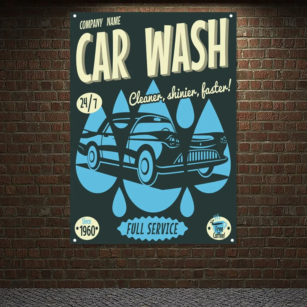 Vintage CAR WASH SERVIZIO COMP - Auto Repair Shop Banners recensione e prezzo