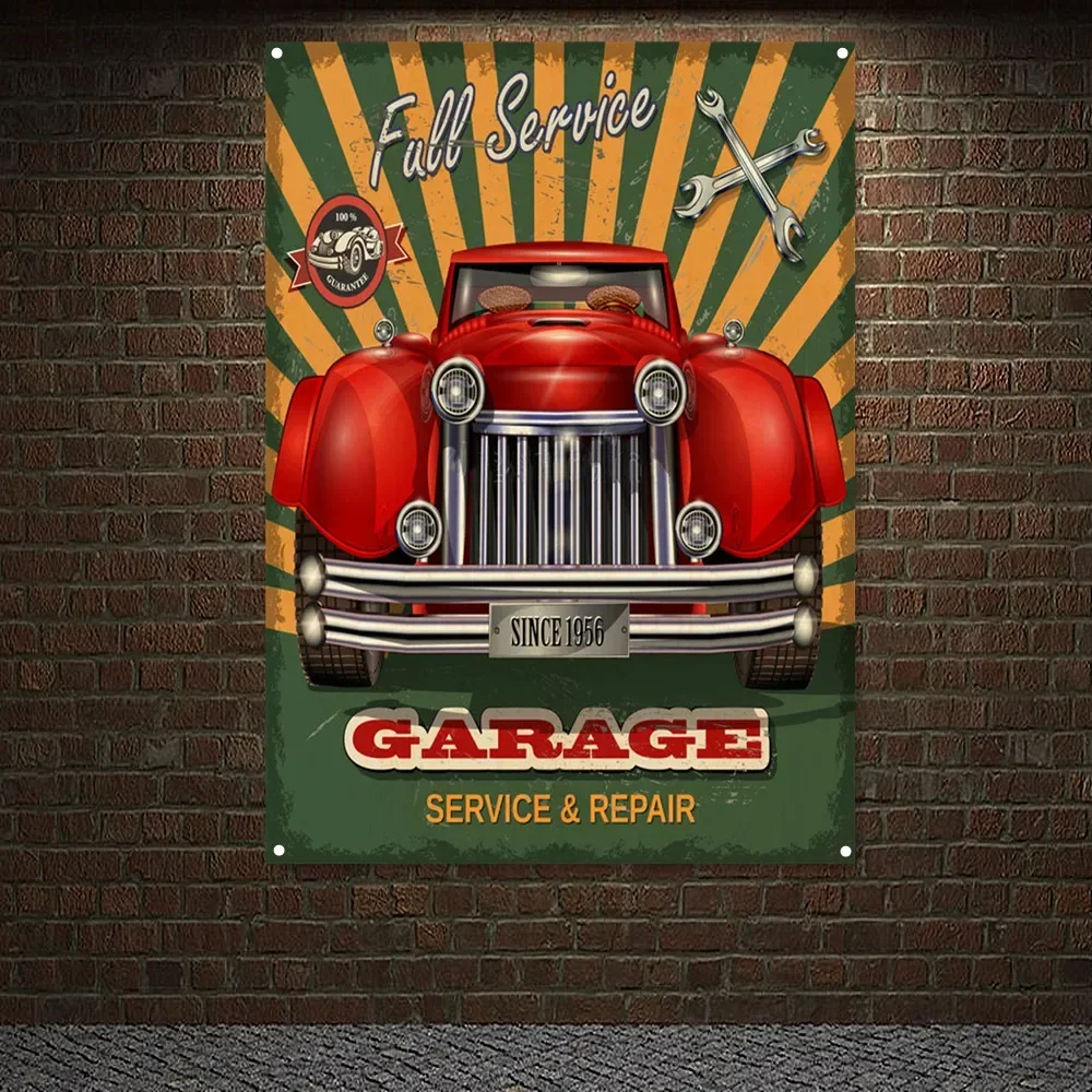 Poster Vintage per Garage Auto - Auto Repair Shop Banners recensione e prezzo